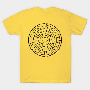 Smiling Happy Face Maze T-Shirt